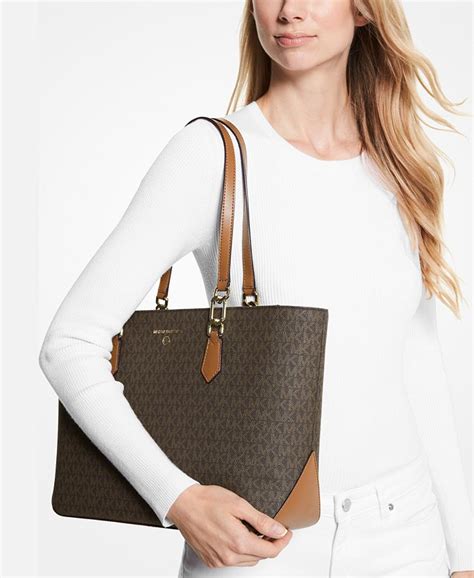 michael michael kors signature laney tote bag|michael kors totes.